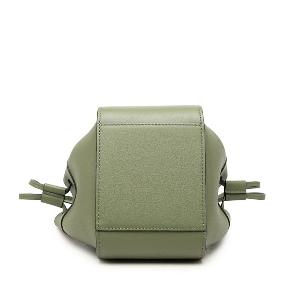 Loewe Hammock Mini Handbag/Shoulder Bag, 2-Way, Avocado Green Leather, Women's. - Picture 3 of 7